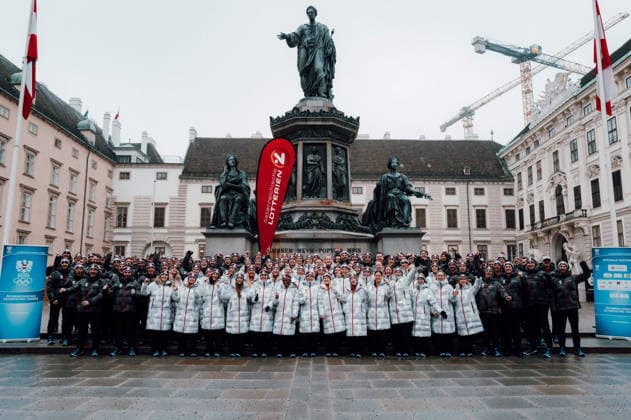 OLYMPICS - Winter Olympic Games, Olympische Spiele, Olympia, OS Milano Cortina 2026 VIENNA,AUSTRIA,28.JAN.26 - OLYMPICS - Winter Olympic Games Milano Cortina 2026, preview, Vereidigung Olympic Team Austria. Image shows all athletes.  GEPAxpictures xAlexanderxSolc