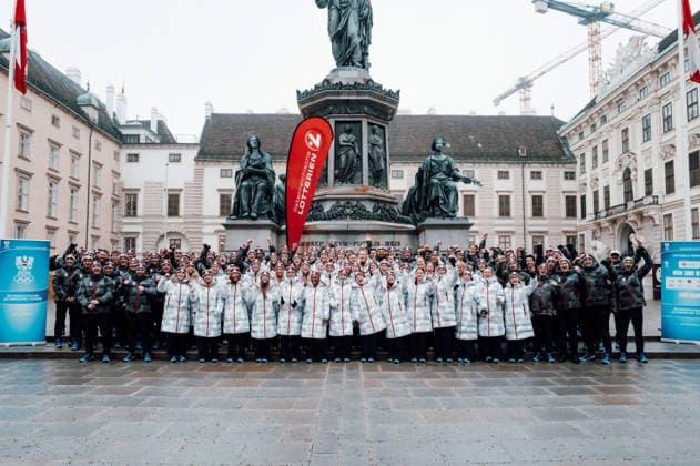 OLYMPICS - Winter Olympic Games, Olympische Spiele, Olympia, OS Milano Cortina 2026 VIENNA,AUSTRIA,28.JAN.26 - OLYMPICS - Winter Olympic Games Milano Cortina 2026, preview, Vereidigung Olympic Team Austria. Image shows all athletes.  GEPAxpictures xAlexanderxSolc