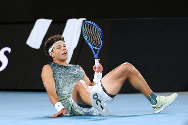 Ben Shelton during his Quarter-Final match Australian Open tennis tournament, Day Eleven, Melbourne Park, Australia - 28 Jan 2026Melbourne Melbourne Park Victoria (VIC) Australia  Copyright: xRachelxBach Shutterstockx 16403682dy