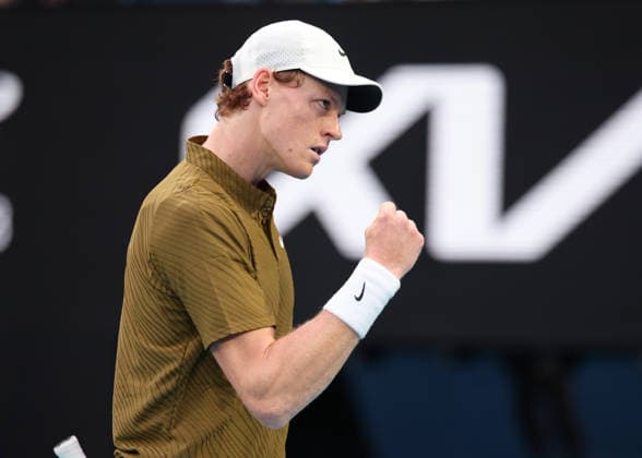 Jannik Sinner (ITA) macht die Faust und jubelt,Jubel, Freude,Emotion, Australian Open 2026 Melbourne Park, Melbourne, Victoria, Australia.. Copyright: xJuergenxHasenkopfx