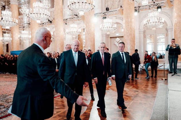 OLYMPICS - Winter Olympic Games, Olympische Spiele, Olympia, OS Milano Cortina 2026 VIENNA,AUSTRIA,28.JAN.26 - OLYMPICS - Winter Olympic Games Milano Cortina 2026, preview, Vereidigung Olympic Team Austria. Image shows president Alexander Van Der Bellen.  GEPAxpictures xAlexanderxSolc