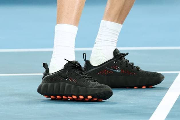 Jannik Sinner wears the new Nike Mind 002 after winning his Quarter-Final match Australian Open tennis tournament, Day Eleven, Melbourne Park, Australia - 28 Jan 2026Melbourne Melbourne Park Victoria (VIC) Australia  Copyright: xRachelxBach Shutterstockx 16403682gb