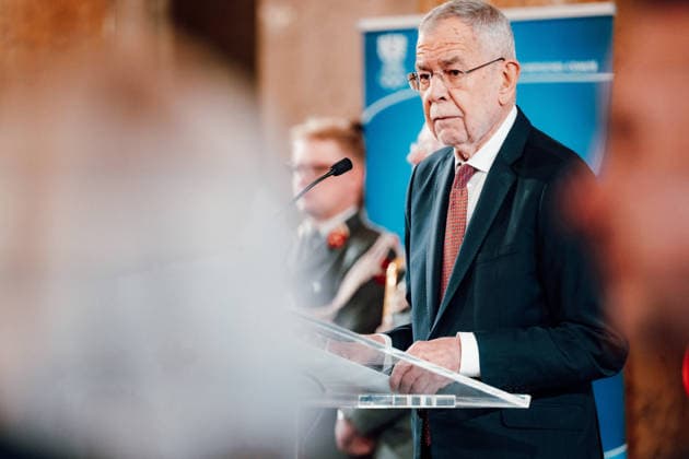 OLYMPICS - Winter Olympic Games, Olympische Spiele, Olympia, OS Milano Cortina 2026 VIENNA,AUSTRIA,28.JAN.26 - OLYMPICS - Winter Olympic Games Milano Cortina 2026, preview, Vereidigung Olympic Team Austria. Image shows president Alexander Van Der Bellen.  GEPAxpictures xAlexanderxSolc
