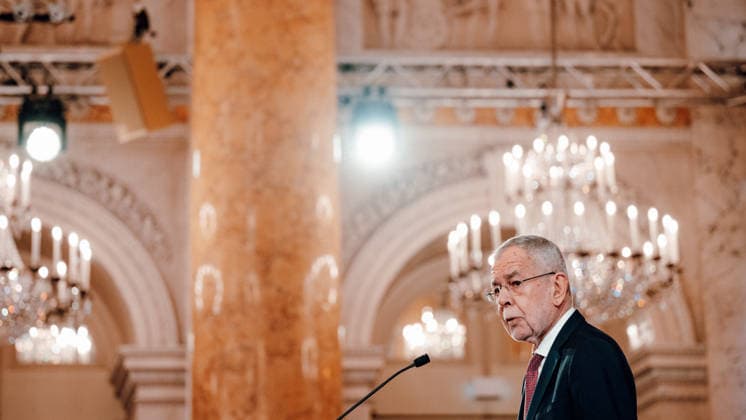 OLYMPICS - Winter Olympic Games, Olympische Spiele, Olympia, OS Milano Cortina 2026 VIENNA,AUSTRIA,28.JAN.26 - OLYMPICS - Winter Olympic Games Milano Cortina 2026, preview, Vereidigung Olympic Team Austria. Image shows president Alexander Van Der Bellen.  GEPAxpictures xAlexanderxSolc