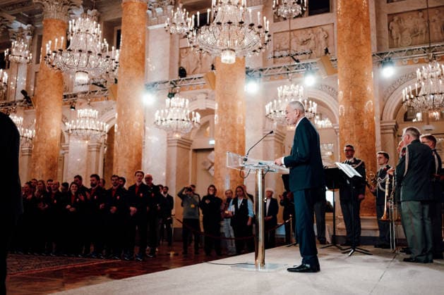 OLYMPICS - Winter Olympic Games, Olympische Spiele, Olympia, OS Milano Cortina 2026 VIENNA,AUSTRIA,28.JAN.26 - OLYMPICS - Winter Olympic Games Milano Cortina 2026, preview, Vereidigung Olympic Team Austria. Image shows president Alexander Van Der Bellen.  GEPAxpictures xAlexanderxSolc