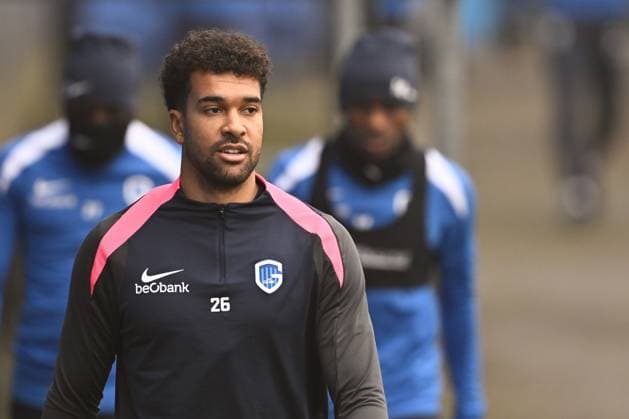 Genk s goalkeeper Tobias Lawal pictured during a training session of Belgian soccer team KRC Genk in Genk, on Wednesday 28 January 2026. The team is preparing for tomorrow s match against Swedish team Malmo FF, on day eight of the League phase of the UEFA Europa League tournament. JOHAN EYCKENS JohanxEyckens  x159239763x