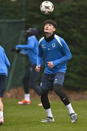Genk s Robin Mirisola pictured during a training session of Belgian soccer team KRC Genk in Genk, on Wednesday 28 January 2026. The team is preparing for tomorrow s match against Swedish team Malmo FF, on day eight of the League phase of the UEFA Europa League tournament. JOHAN EYCKENS JohanxEyckens  x159242672x