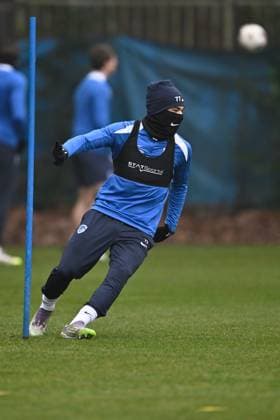 Genk s Zakaria El Ouahdi pictured during a training session of Belgian soccer team KRC Genk in Genk, on Wednesday 28 January 2026. The team is preparing for tomorrow s match against Swedish team Malmo FF, on day eight of the League phase of the UEFA Europa League tournament. JOHAN EYCKENS JohanxEyckens  x159242684x