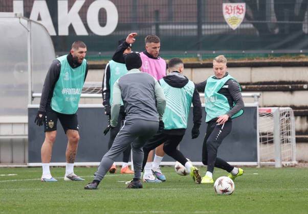 2026,01,28, Stuttgart, Fußball UEFA Europa League, Saison 2025-2026, VfB Stuttgart, Training, Chris Führich