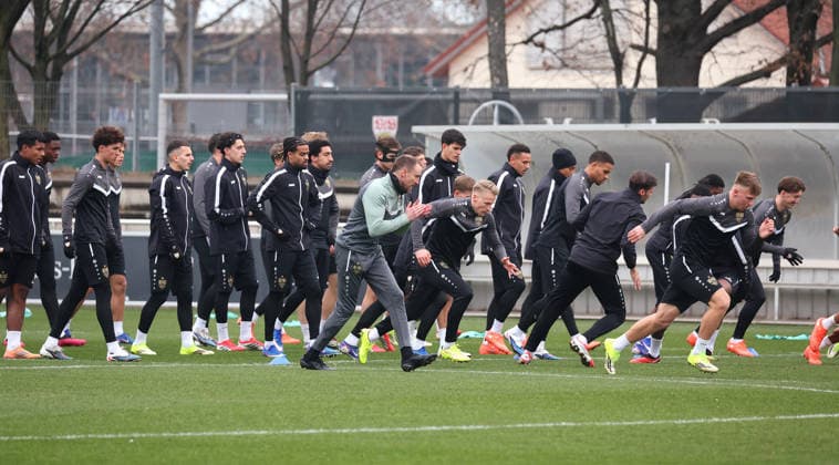 2026,01,28, Stuttgart, Fußball UEFA Europa League, Saison 2025-2026, VfB Stuttgart, Training,