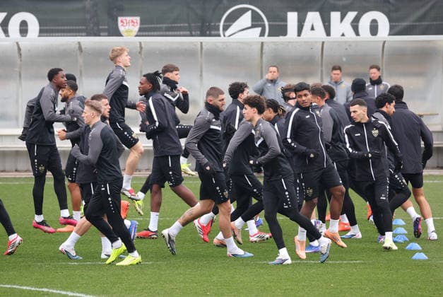 2026,01,28, Stuttgart, Fußball UEFA Europa League, Saison 2025-2026, VfB Stuttgart, Training,