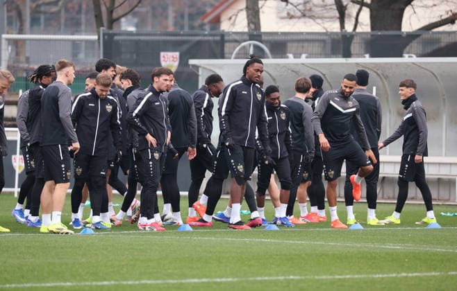 2026,01,28, Stuttgart, Fußball UEFA Europa League, Saison 2025-2026, VfB Stuttgart, Training, Dan-Axel Zagadou