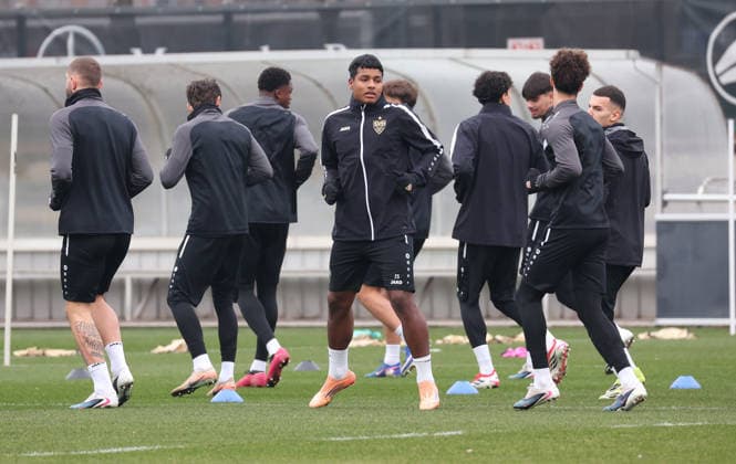 2026,01,28, Stuttgart, Fußball UEFA Europa League, Saison 2025-2026, VfB Stuttgart, Training, Jeremy Arevalo