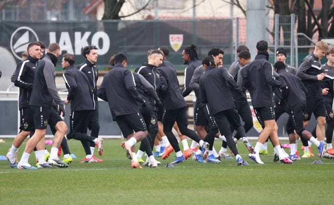 2026,01,28, Stuttgart, Fußball UEFA Europa League, Saison 2025-2026, VfB Stuttgart, Training,