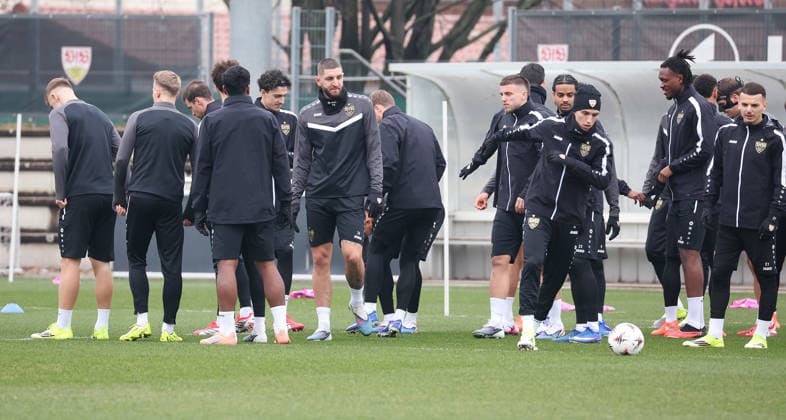 2026,01,28, Stuttgart, Fußball UEFA Europa League, Saison 2025-2026, VfB Stuttgart, Training, Jeff Chabot