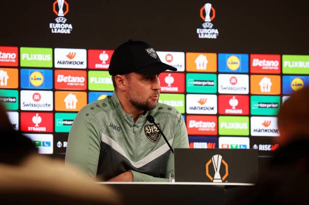 2026,01,28, Stuttgart, Fußball UEFA Europa League, Saison 2025-2026, VfB Stuttgart, PK, Abschluß PK, Pressekonferenz, VfB Trainer Sebastian Hoeneß