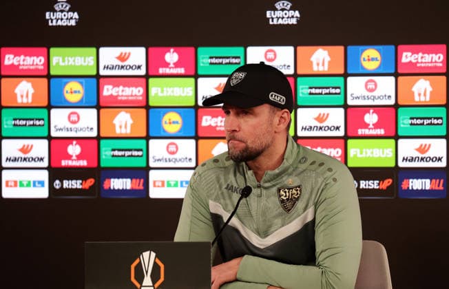 2026,01,28, Stuttgart, Fußball UEFA Europa League, Saison 2025-2026, VfB Stuttgart, PK, Abschluß PK, Pressekonferenz, VfB Trainer Sebastian Hoeneß