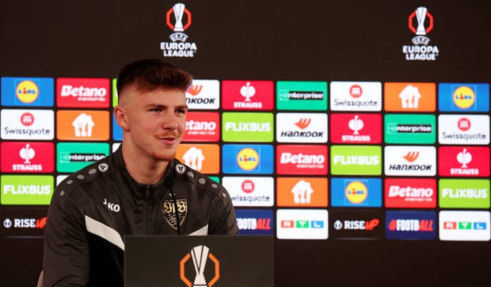 2026,01,28, Stuttgart, Fußball UEFA Europa League, Saison 2025-2026, VfB Stuttgart, PK, Abschluß PK, Pressekonferenz, Finn Jeltsch