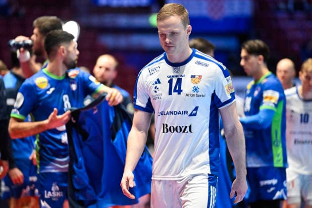 MALMÖ, SVERIGE 20260128 Iceland s Omar Ingi Magnusson during the 2026 EHF European Men s Handball Championship (the EHF Euro 2026) main round match between Slovenia and Iceland at Malmö Arena, in Malmö, Sweden, on January 28, 2026. MALMÖ SVERIGE x50090x