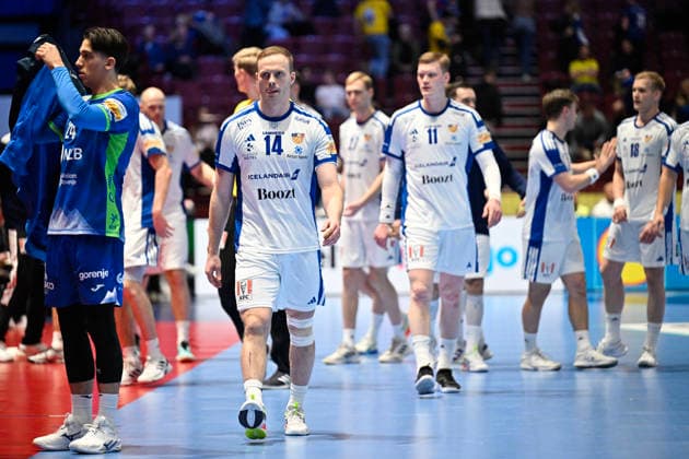 MALMÖ, SVERIGE 20260128 Iceland s Omar Ingi Magnusson during the 2026 EHF European Men s Handball Championship (the EHF Euro 2026) main round match between Slovenia and Iceland at Malmö Arena, in Malmö, Sweden, on January 28, 2026. MALMÖ SVERIGE x50090x