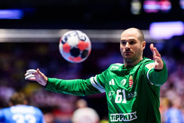 260128 Goalkeeper Laszlo Bartucz of Hungary during the EHF European Handball Championship main round match between Croatia and Hungary on January 28, 2026 in Malmö. Photo: Petter Arvidson BILDBYRAN kod PA PA1144 handball handboll handball handbolls-em 2026 croatia hungary kroatien ungern ehf european handball championship bbeng grappa33 Copyright: PETTERxARVIDSON BB260128PA038