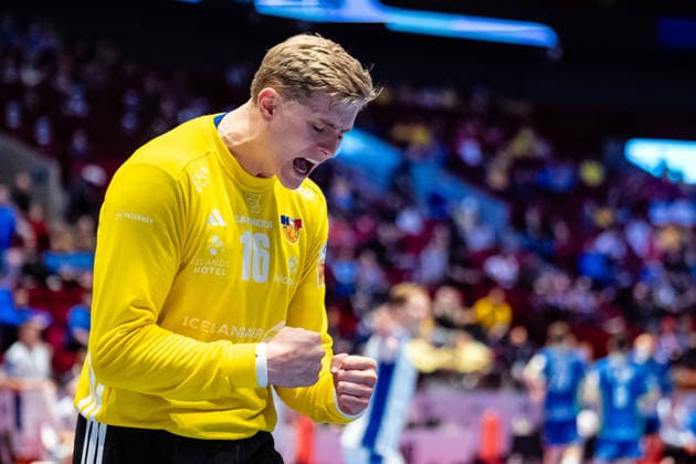Slovenia v Iceland, EHF EURO 2026, Malmo, Sweden Malmo, Sweden. 28th of January, 2026. Viktor Gisli Hallgrimsson (16) of Iceland seen during the EHF Euro 2026 match between Slovenia v Iceland at Malmo Arena, Malmo on 28 01 2026 Sweden, Malmo, Malmö Arena  Copyright: xGonzalesxPhoto TobiasxJorgensenx