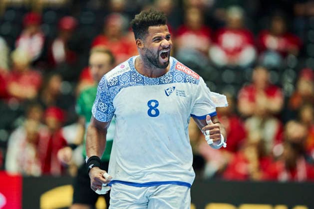 DENMARK European Men s Handball Championship: Spain - Portugal Portugal s Victor Iturizza during the EHF Euro 2026 main round men s handball match between Spain and Portugal at Jyske Bank Boxen in Herning, Wednesday, January 28, 2026. (Photo: Thomas Traasdahl Ritzau Scanpix) , Herning Denmark Copyright: RitzauxScanpix ThomasxTraasdahlx spdk20260128-172208-L