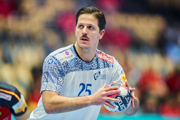 DENMARK EM Men s Handball: Spain - Portugal Portugal s Antonio Areia during the EHF Euro 2026 main round men s handball match between Spain and Portugal at Jyske Bank Boxen in Herning, Wednesday, January 28, 2026. (Photo: Thomas Traasdahl Ritzau Scanpix) , Herning Denmark Copyright: RitzauxScanpix ThomasxTraasdahlx spdk20260128-173758-L