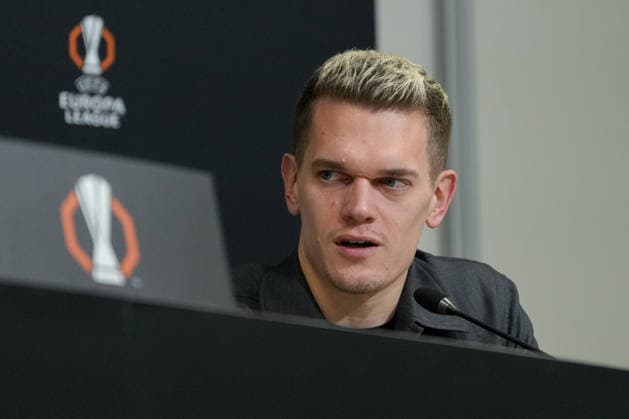 Matthias Ginter (SC Freiburg, 28) , Frankreich, Fussball, UEFA Europa League, 8.Spieltag, Ligaphase, 2025 2026, OSC Lille vs. SC Freiburg, 28.01.2026, Pressekonferenz des SC Freiburg vor dem letzten Europa League Spiel in der Ligaphase, Pressegespräch, Stade Pierre-Mauroy, Lille, Frankreich, Pressekonferenz des SC Freiburg vor dem letzten Europa League Spiel in der Ligaphase, Pressegespräch Lille Stade Pierre-Mauroy DÃ partements Nord, Hauts-de-Fra Frankreich Copyright: xArnexAmbergx
