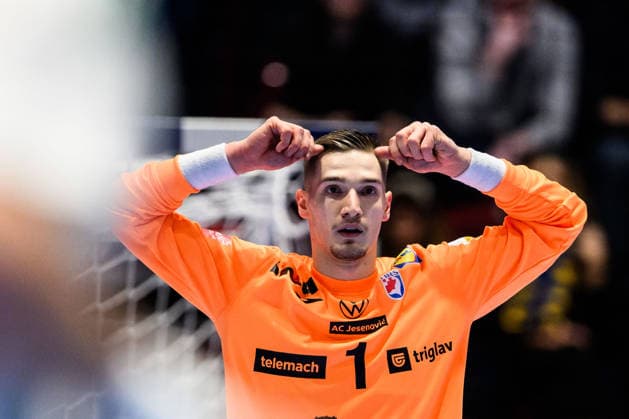 260128 Goalkeeper Dominik Kuzmanovic of Croatia during the EHF European Handball Championship main round match between Croatia and Hungary on January 28, 2026 in Malmö. Photo: Petter Arvidson BILDBYRAN kod PA PA1144 handball handboll handball handbolls-em 2026 croatia hungary kroatien ungern ehf european handball championship bbeng grappa33 Copyright: PETTERxARVIDSON BB260128PA049