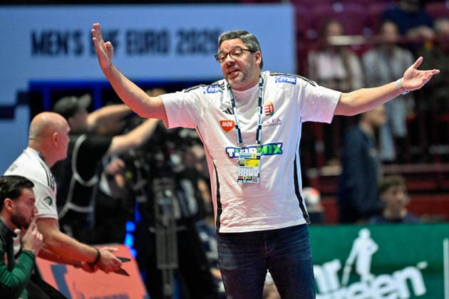 Hungary s head coach JosÃ Rodriguez during the 2026 EHF European Men s Handball Championship (the EHF Euro 2026) main round match between Croatia and Hungary at Malmö Arena, in Malmö, Sweden, on January 28, 2026. MALMÖ SWEDEN x50090x