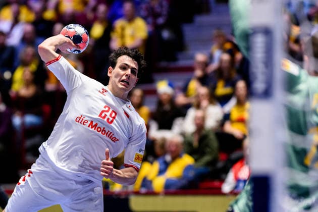 260128 during the EHF European Handball Championship main round match between Switzerland and Sweden on January 28, 2026 in Malmö. Photo: Petter Arvidson BILDBYRAN kod PA PA1145 handball handboll handball handbolls-em 2026 schweiz sverige sweden ehf european handball championship switzerland bbeng Copyright: PETTERxARVIDSON BB260128PA131