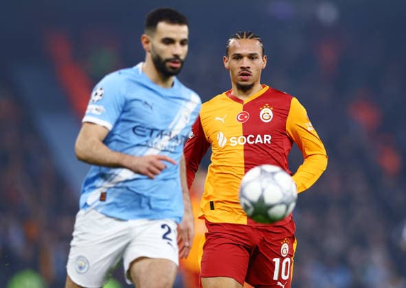 Leroy Sane of Galatasaray Manchester City v Galatasaray, UEFA Champions League, Group Stage, Football, Etihad Stadium, Manchester, UK - 28 Jan 2026Manchester Etihad Stadium United Kingdom EDITORIAL USE ONLY No use with unauthorised audio, video, data, fixture lists, club league logos or live services. Online in-match use limited to 120 images, no video emulation. No use in betting, games or single club league player publications. Copyright: xMattxWest Shutterstockx 16429496j