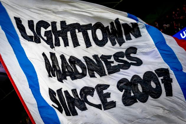 Supporters of PSV Eindhoven banner during the match PSV Eindhoven vs FC Bayern Munchen at the Philips stadium for the Champions League - League phase - Matchday 8 season 2025-2026 in EINDHOVEN, Netherlands on 28 01 2026, -