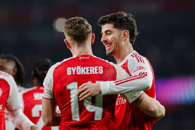 Champions League 2025 26 League Stage Arsenal v Kairat Almaty Emirates Stadium 28.01.2026 Viktor Gyökeres of Arsenal scores and celebrates 1-0 Champions League 2025 26 League Stage Arsenal v Kairat Almaty Emirates Stadium 28.01.2026 Photograph By Marc Aspland The Times  Copyright: xMarcxAsplandx NINTCHDBPICT001054811625