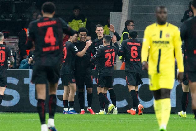 UEFA Champions League 2025 26 Bayer 04 Leverkusen vs. Villarreal CF 8. Spieltag der Ligaphase Mittwoch, 28.01.2026 BayArena (Nordrhein-Westfalen, Deutschland) Tor zum 1:0 durch Malik Tillman ( 10) Jubel Freude Emotionen Torjubel Copyright: xCelinaxLeiersx