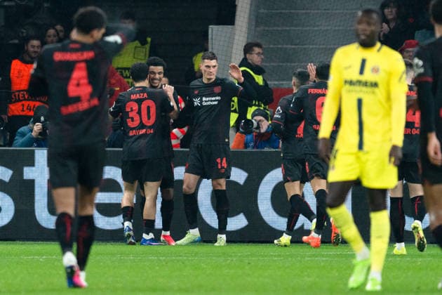 UEFA Champions League 2025 26 Bayer 04 Leverkusen vs. Villarreal CF 8. Spieltag der Ligaphase Mittwoch, 28.01.2026 BayArena (Nordrhein-Westfalen, Deutschland) Tor zum 1:0 durch Malik Tillman ( 10) Jubel Freude Emotionen Torjubel Copyright: xCelinaxLeiersx