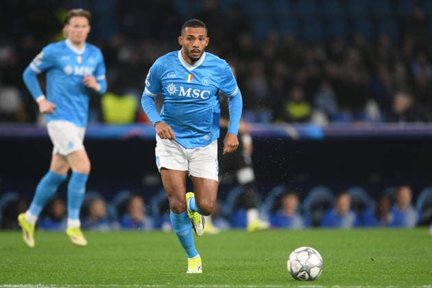 28th January 2026, Stadio Diego Armando Maradona, Naples, Italy; Champions League Football; Napoli versus Chelsea; Juan Jesus of SSC Napoli runs with the ball  AllShotLive Content restricted for UK based newspaper