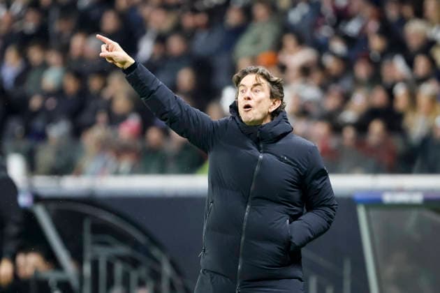 Thomas Frank (Tottenham Hotspur, Trainer) , Deutschland, Fussball, UEFA Champions League, 8. Spieltag, 2025 2026, Eintracht Frankfurt vs. Tottenham Hotspur, 28.01.2026, Frankfurt am Main Deutsche-Bank-Park Deutschland Copyright: xGrantxHubbsx