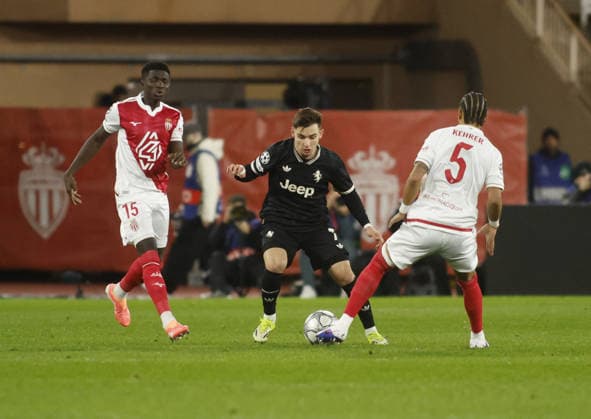 CALCIO - UEFA Champions League - AS Monaco vs Juventus FC Francisco Conceicao of Juventus FC during the Uefa Champions League 2025 26 season football match between AS Monaco and Juventus FC on 28 January 2026 at Stade Louis II, Monaco, Photo Nderim KACELI Monaco  Copyright: xIPAxSport ABACAx