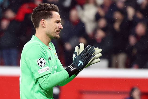 28.01.2026, xrekx, Fussball UEFA Champions League, Bayer 04 Leverkusen - FC Villareal v.l. Janis Blaswich (Bayer 04 Leverkusen) bejubelt das 1:0 von Malik Tillman (Bayer 04 Leverkusen) (DFL DFB REGULATIONS PROHIBIT ANY USE OF PHOTOGRAPHS as IMAGE SEQUENCES and or QUASI-VIDEO) Leverkusen