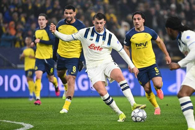 Royale Union Saint-Gilloise v Atalanta - UEFA Champions League BRUSSELS, BELGIUM - JANUARY 28 : Samardzic Lazar midfielder of Atalanta during the UEFA Champions League 2025 26 League Phase MD8 match between Royale Union Saint-Gilloise and Atalanta on January 28, 2026 in Brussels, Belgium, 28 01 2026 Brussels Belgium  Copyright: xVincentxKalutx