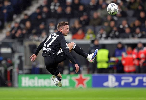 28.01.2026, xovx, Fußball UEFA Champions-League, Eintracht Frankfurt - Tottenham Hotspur Mario Götze (Eintracht Frankfurt) (DFL DFB REGULATIONS PROHIBIT ANY USE OF PHOTOGRAPHS as IMAGE SEQUENCES and or QUASI-VIDEO) emspor Frankfurt am Main