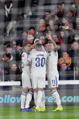 FC Barcelona, Barca v FC COPENHAGUE SPOTIFY CAMP NOU. BARCELONA. January 28, 2026 FC BARCELONA vs FC COPENHAGUE January 28, 2026 Dadason (39) of FC Copenhague celebrates scoring his team s first goal with teammates during the soccer match corresponding to the eigth match of the group stage of the UEFA Champions League between FC Barcelona and FC Copenhague at Spotify Camp Nou in Barcelona, Spain. Barcelona ESP Copyright: xS.xRosx