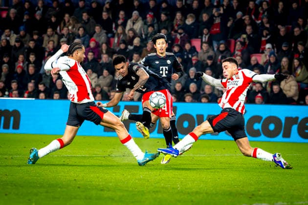 SC Bayern Munchen forwarder Luis Diaz during the match PSV Eindhoven vs FC Bayern Munchen at the Philips stadium for the Champions League - League phase - Matchday 8 season 2025-2026 in EINDHOVEN, Netherlands on 28 01 2026, -