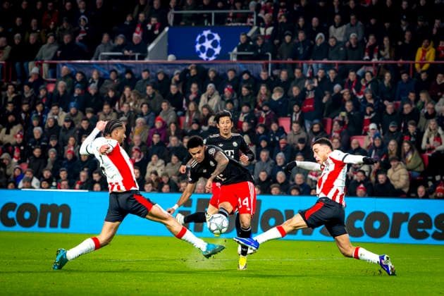 SC Bayern Munchen forwarder Luis Diaz during the match PSV Eindhoven vs FC Bayern Munchen at the Philips stadium for the Champions League - League phase - Matchday 8 season 2025-2026 in EINDHOVEN, Netherlands on 28 01 2026, -