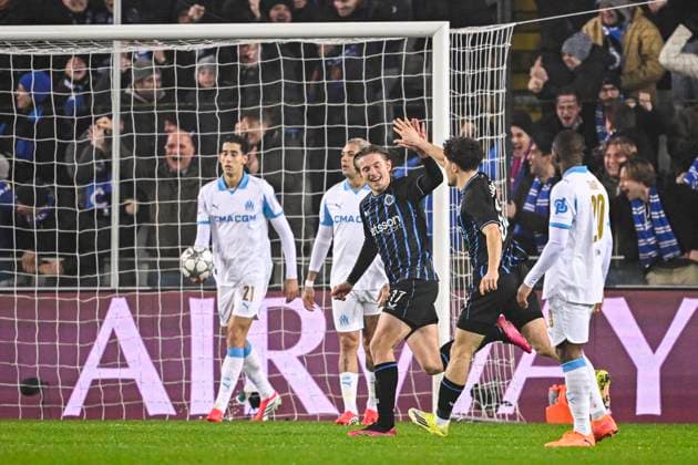 Club Brugge v Marseille - UEFA Champions League BRUGGE, BELGIUM - JANUARY 28 : Vermant Romeo forward of Club Brugge celebrating scoring a goal (2-0) during the UEFA Champions League 2025 26 League Phase MD8 match between Club Brugge and Marseille on January 28, 2026 in Brugge, Belgium, 28 01 2026 Brugge Belgium  Copyright: xTomasxSiskx