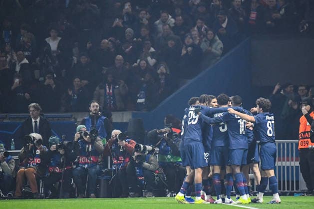FOOTBALL : Paris Saint Germain vs Newcastle United - Ligue des Champions - Phase de Ligue - JournÃ e 8 - 28 01 2026 Joie des joueurs du Paris SG aprÃ s le but de Vitinha (Paris SG) ParisFrance  Copyright: xBaptistexAutissierx