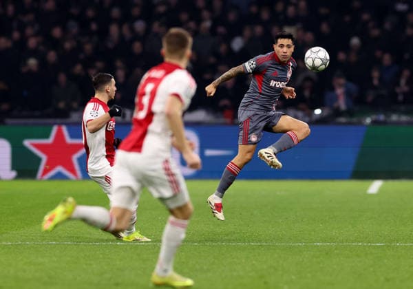 Francis Ortega of Olympiakos Piraeus during the match AFC Ajax Amsterdam vs Olympiacos Piraues at the Johan Cruijff ArenA for the UEFA Champions League season 2025-2026 in AMSTERDAM, Netherlands on 28 january 2026 -