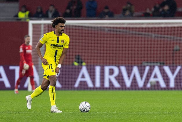 UEFA Champions League: Bayer 04 Leverkusen - Villarreal FC; 28.01.2026 Renato Veiga (Villarreal FC, 12) UEFA Champions League: Bayer 04 Leverkusen - Villarreal FC; BayArena, Leverkusen; 28.01.2026 Copyright: xBEAUTIFULxSPORTS Buriakovx